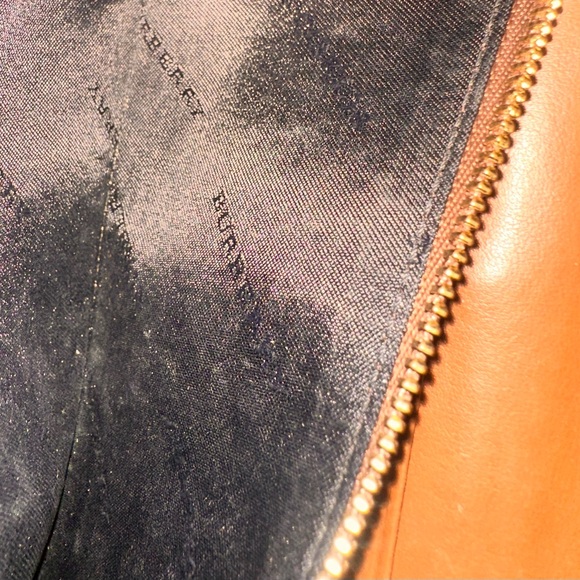 Burberry Henley Chain Crossbody Check Canvas Tan Brown 100% Authentic - Picture 11 of 16